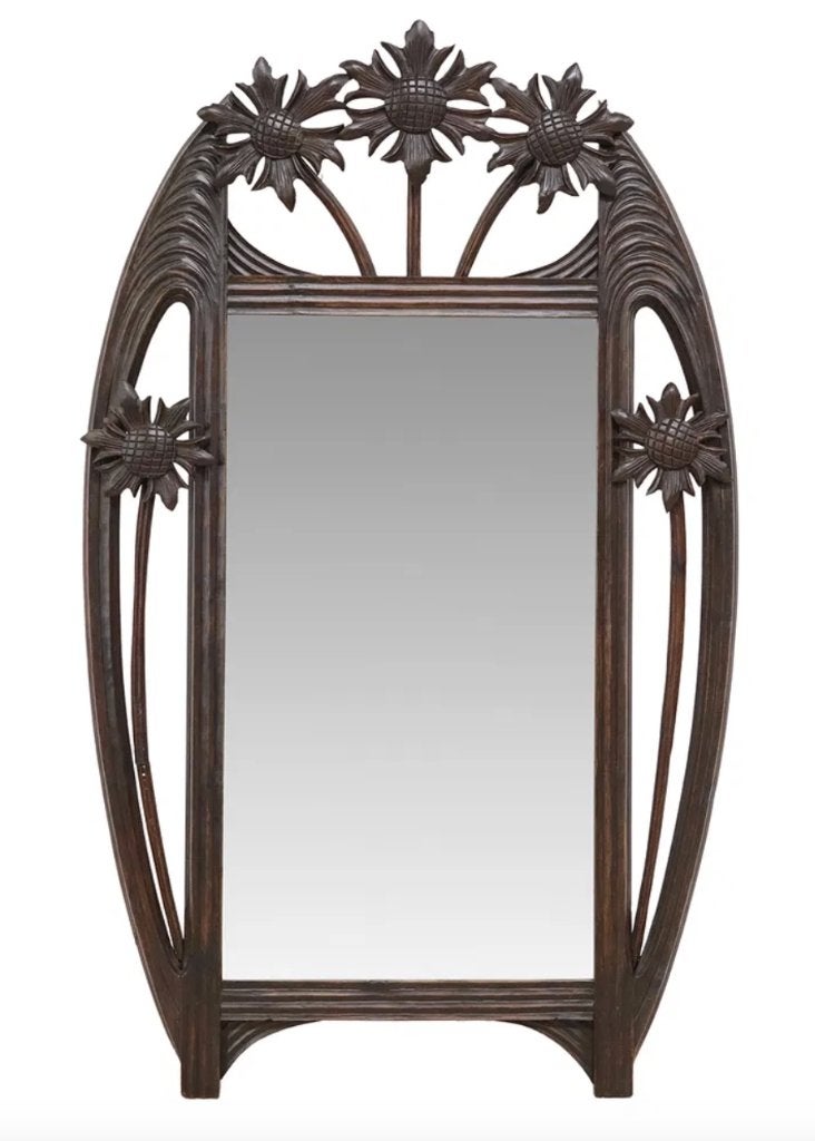 Art Nouveau Spiegel, Ophalen, Rechthoekig