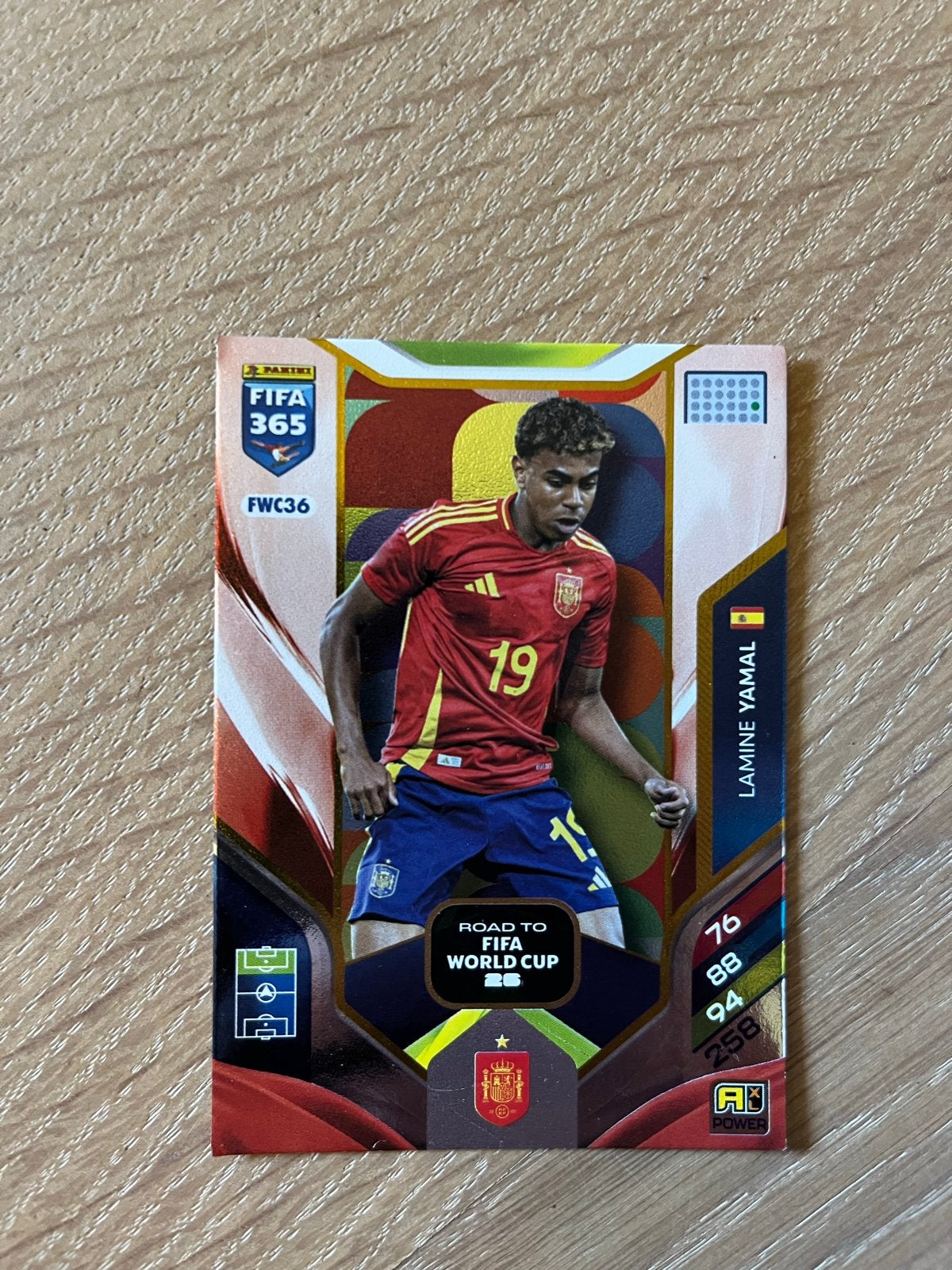 Panini FIFA 365 FWC36 Lamine Yamal Spelerskaart, Ophalen of Verzenden, Zo goed als nieuw, Buitenlandse clubs, Spelerskaart