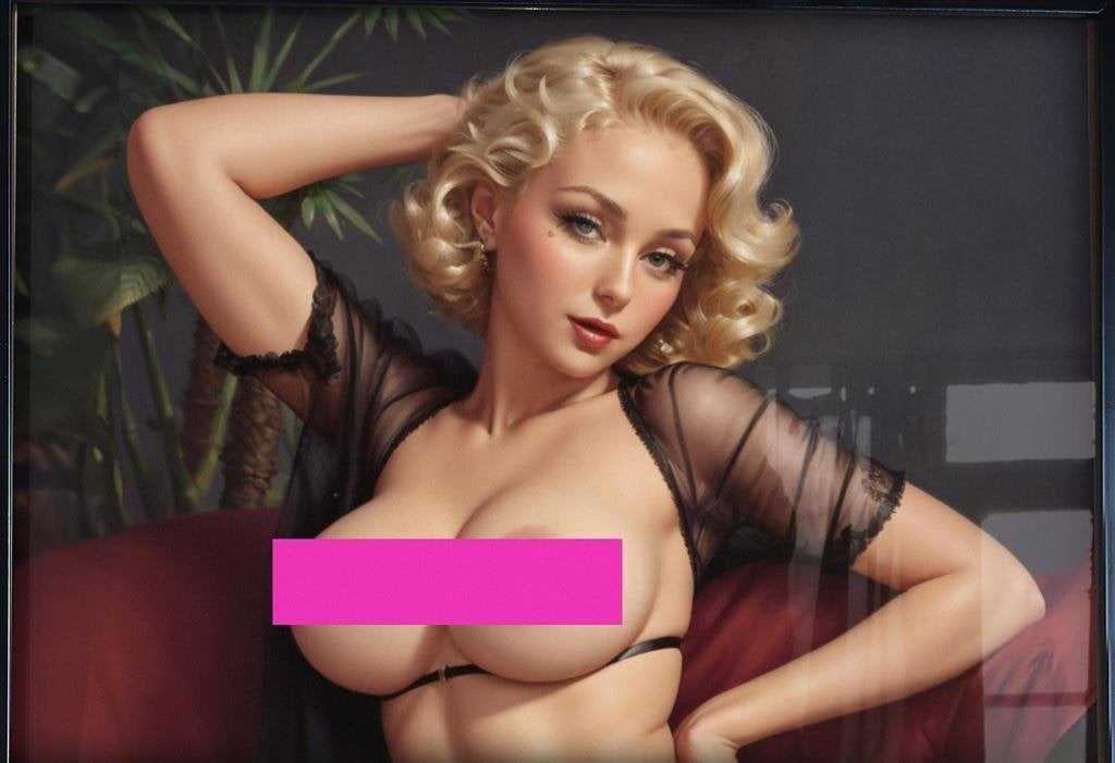 [Poster in Frame] Sexy Retro Pin up Naakt Gil Elvgren, Verzamelen, Verzenden, Nieuw, A1 t/m A3, Film en Tv