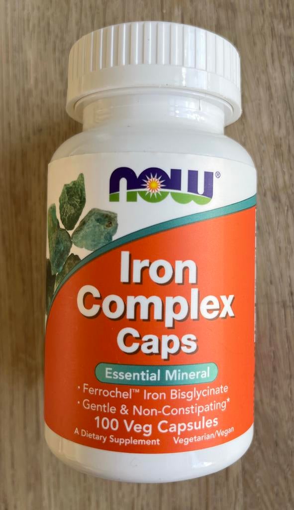 NOW Iron Complex Caps - 99 van 100 capsules, Ophalen of Verzenden, Zo goed als nieuw, Overige typen