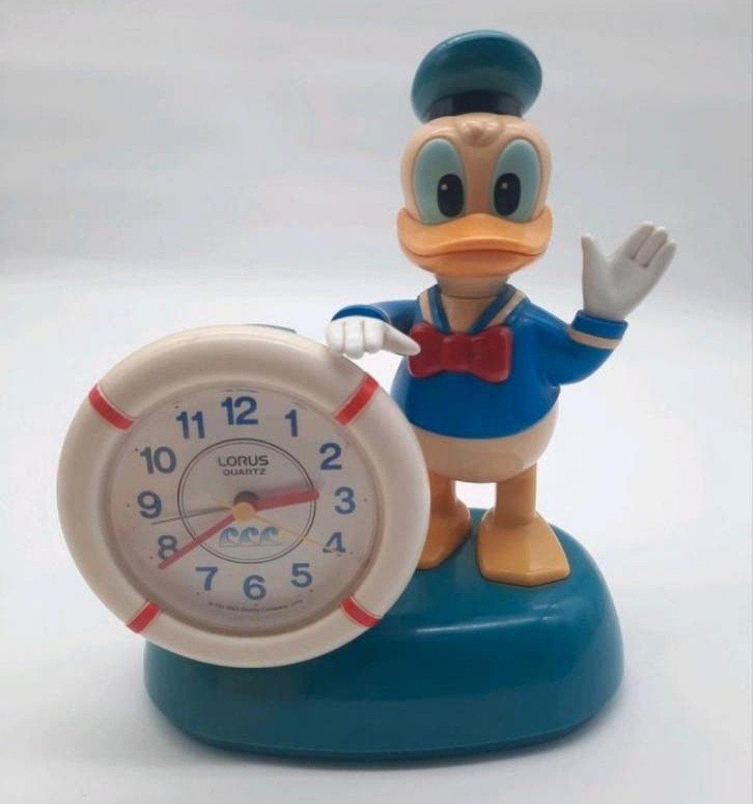 Vintage alarm klok Donald Duck Lorus uit Japan ZELDZAAM!!, Verzamelen, Ophalen of Verzenden, Donald Duck, Gebruikt, Beeldje of Figuurtje