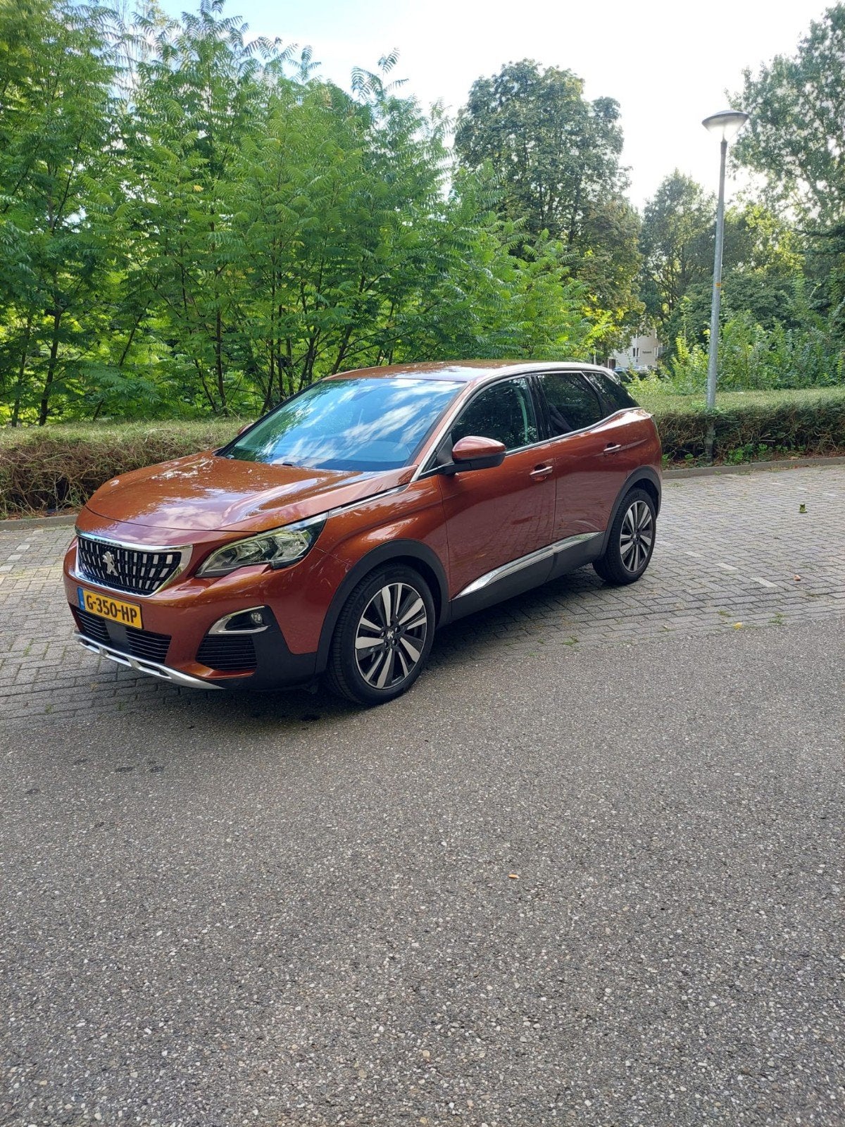 Peugeot 3008 1.2 Puretech 130pk 2019 Bruin apk tot okt 2028, 15 km/l, Bruin, Leder en Stof, Origineel Nederlands