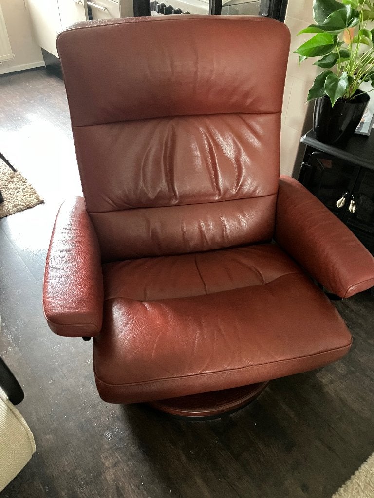 Relax fatteuil, Ophalen, Zo goed als nieuw, 50 tot 75 cm, Leer