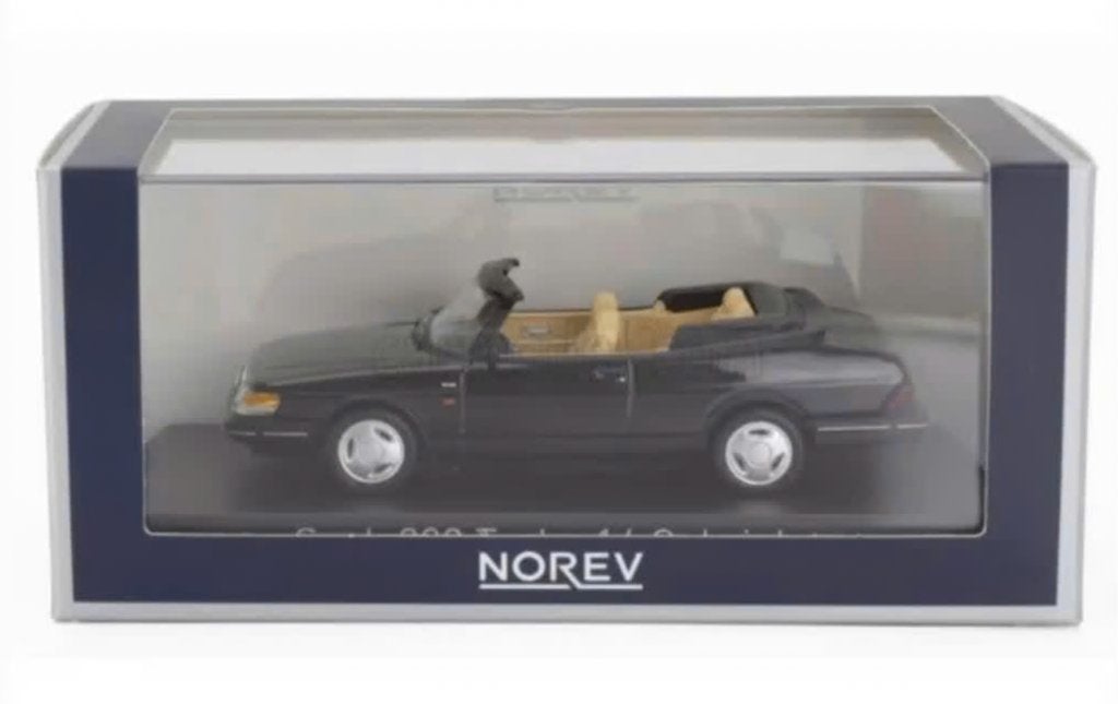 Saab 900 Turbo cabrio '92 zwart schaal 1:43 NOREV Ref 810045, Hobby en Vrije tijd, Verzenden, Nieuw, Auto, Norev