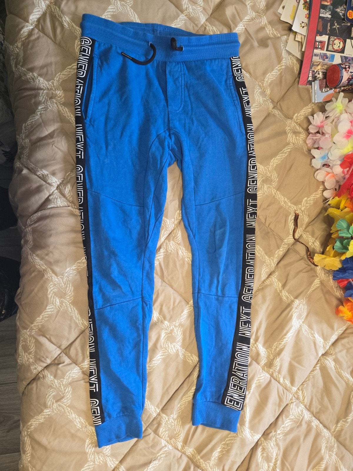 Maat 146 Toffe Kobaltblauwe Joggingbroek, Ophalen of Verzenden, Gebruikt, Jongen, Broek