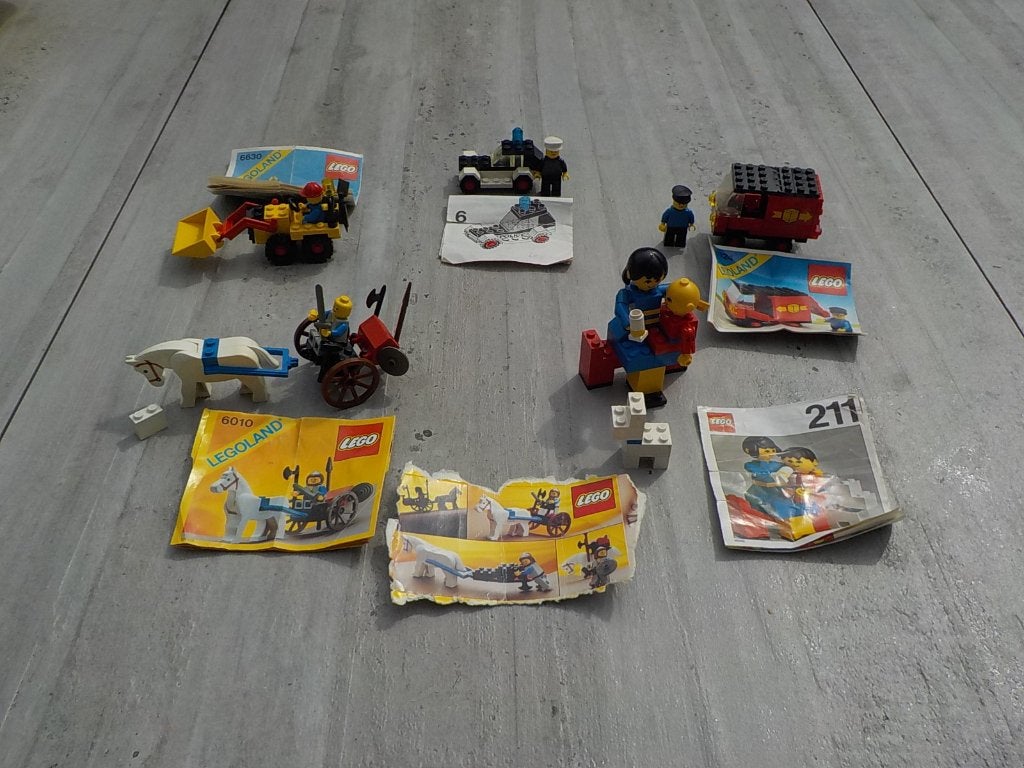 Oude Legoland Lego 211 - 600 - 6010 - 6624 - 6630, Gebruikt, Compleet, Lego, Ophalen of Verzenden