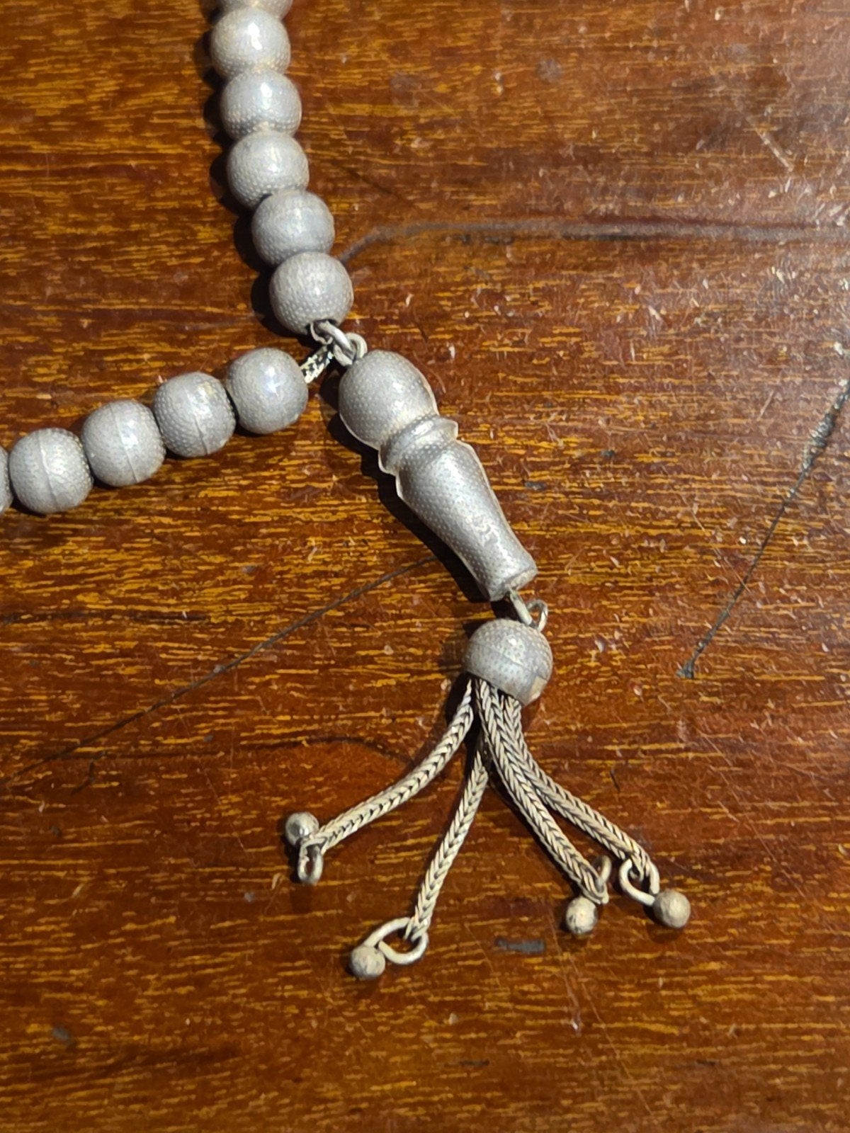 oude zilveren Tasbih Tesbih, Verzamelen, Ophalen of Verzenden, Gebruikt, Sieraad, Islam