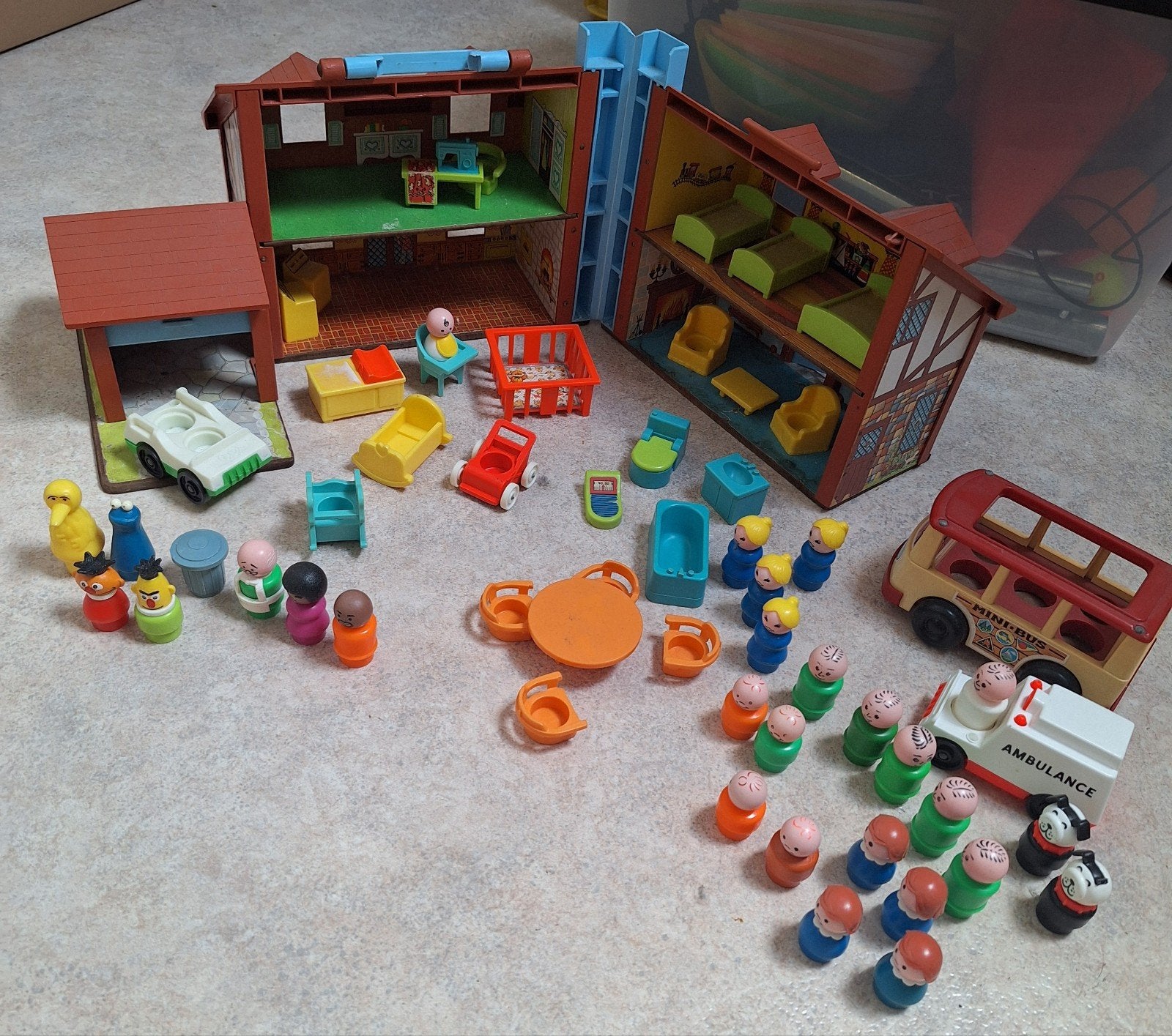 Vintage Fisher-Price Little People Poppenhuis & Accessoires, Ophalen, Gebruikt, Poppenhuis