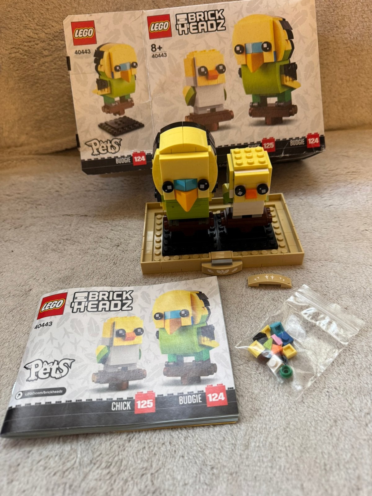 Lego 40443 BrickHeadz Pets Chick & Budgie, Ophalen of Verzenden, Gebruikt, Lego