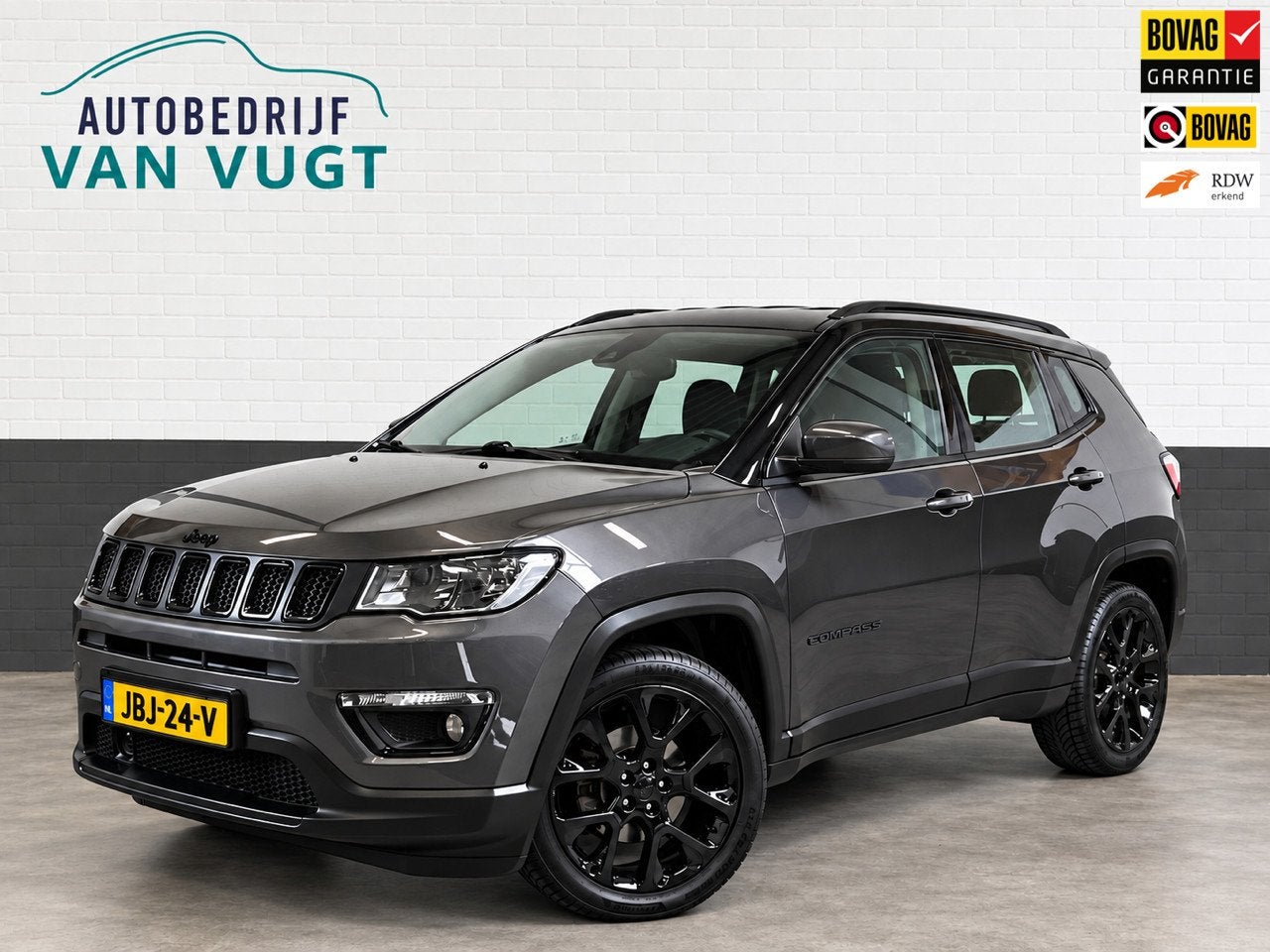 Jeep COMPASS 1.3T Night Eagle 1750 trekgewicht, Apple-Androi, Auto's, Voorwielaandrijving, 4 cilinders, Leder en Stof, Bedrijf