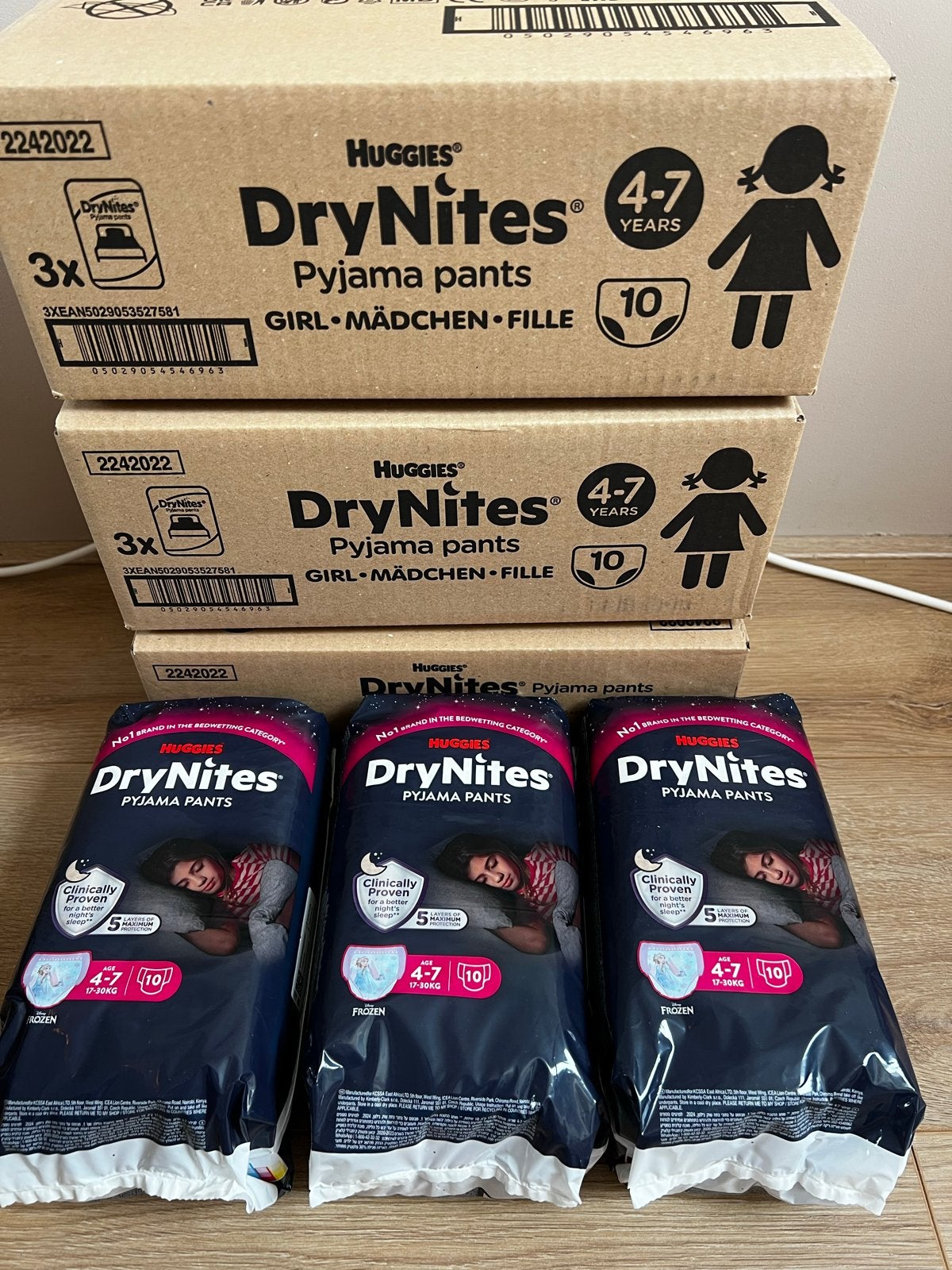 Huggies drynites luiers pants frozen 4-7 jaar 17-30 kg, Ophalen of Verzenden