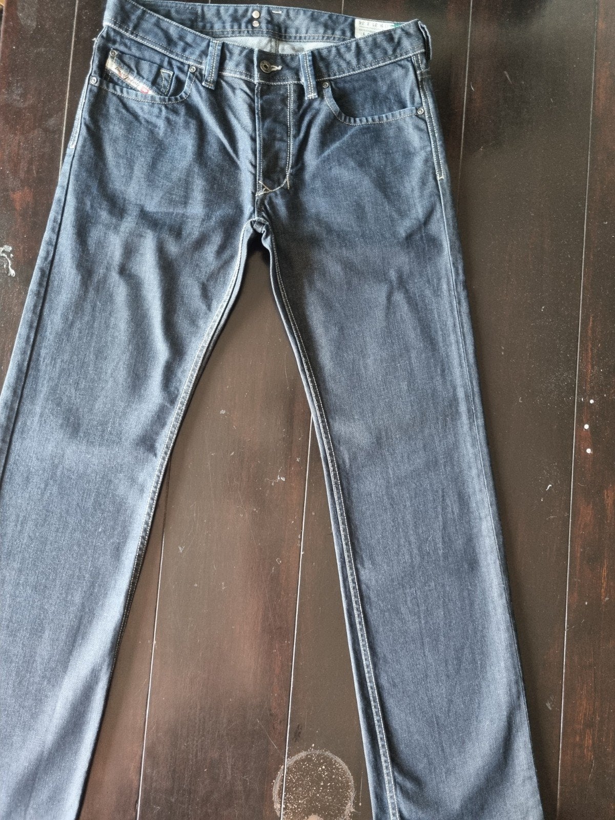 ZGAN CLASSIC DIESEL LARKEE REGULAR STRAIGHT JEANS SIZE 31/34, Diesel, Blauw, W32 (confectie 46) of kleiner, Ophalen of Verzenden