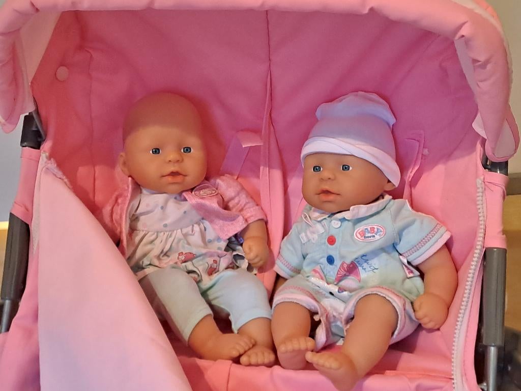 Wandelwagen voor tweeling poppen, Ophalen, Gebruikt, Babypop