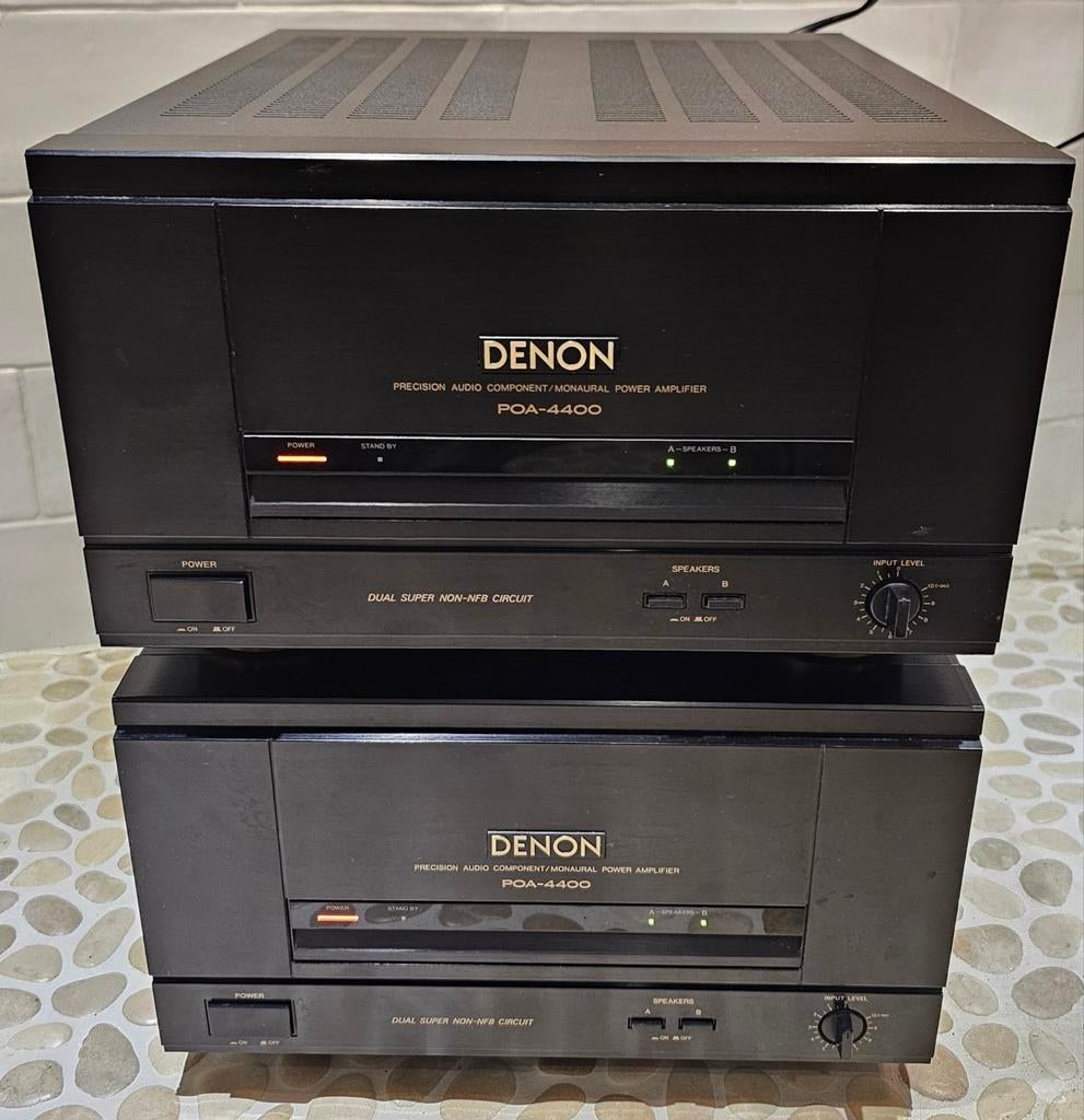 Denon POA4400 monoblokken 150wpc, XLR ,geserviced,garantie!, Audio, Tv en Foto, Versterkers en Receivers, DENON, Denon, Refurbished