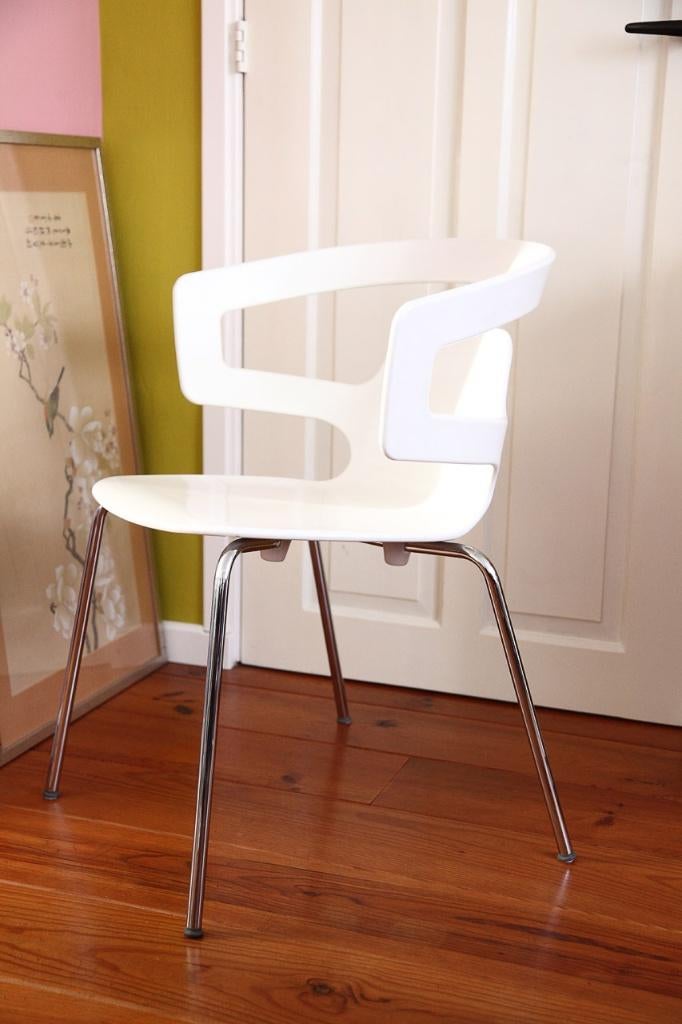 Alias Segesta design stoelen - 4 stuks, Huis en Inrichting, Stoelen, Ophalen, Modern design, Gebruikt, Wit