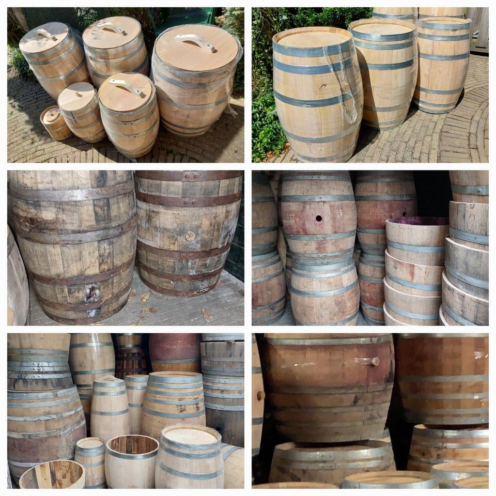 HELE WEEKEND OPEN Mooie nieuwe en gebruikte vaten

Regenton, Tuin en Terras, Regentonnen, Nieuw, Hout, 150 liter of meer, Ophalen