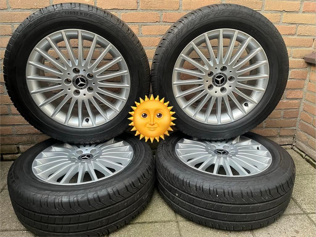 NIEUWE demo17” orig Mercedes Vito V-klasse EQV zomerset TPMS, Auto-onderdelen, Banden en Velgen, Bestelwagen, Banden en Velgen