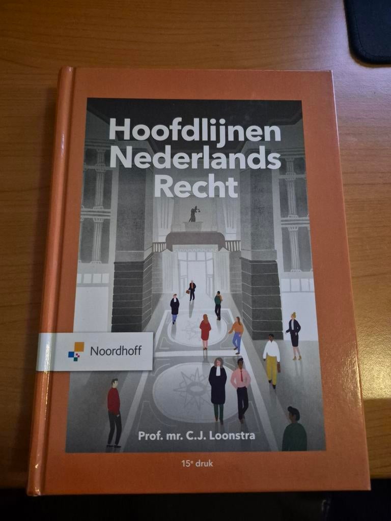C.J. Loonstra - Hoofdlijnen Nederlands recht 15e druk, Ophalen of Verzenden, Zo goed als nieuw, C.J. Loonstra