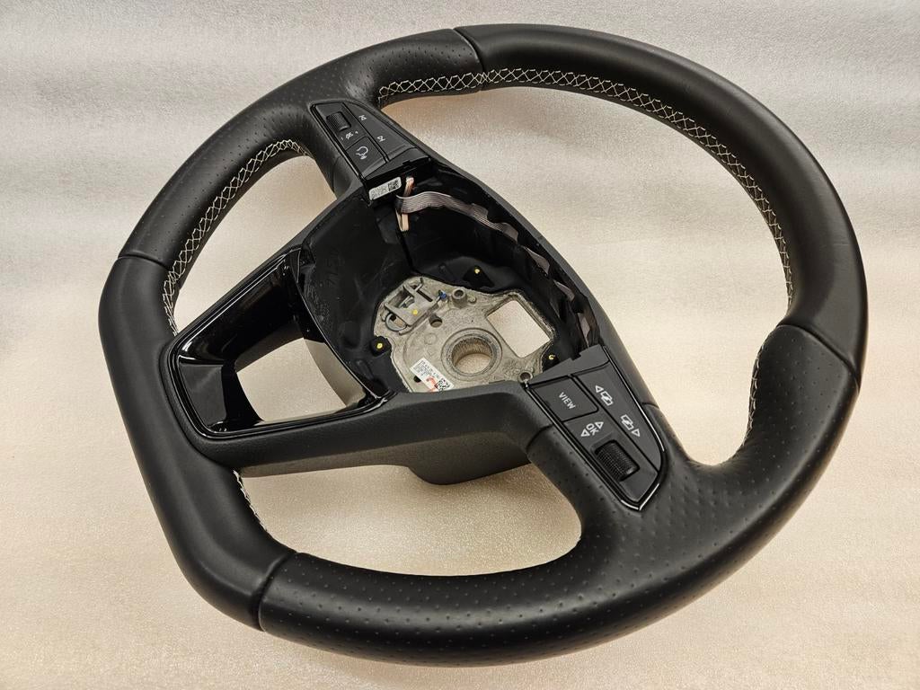 CUPRA SEAT ibiza 6p 6F leon 5F stuur stuurwiel mf leer ZGAN, Auto-onderdelen, Besturing, Ophalen of Verzenden, Gebruikt, Seat