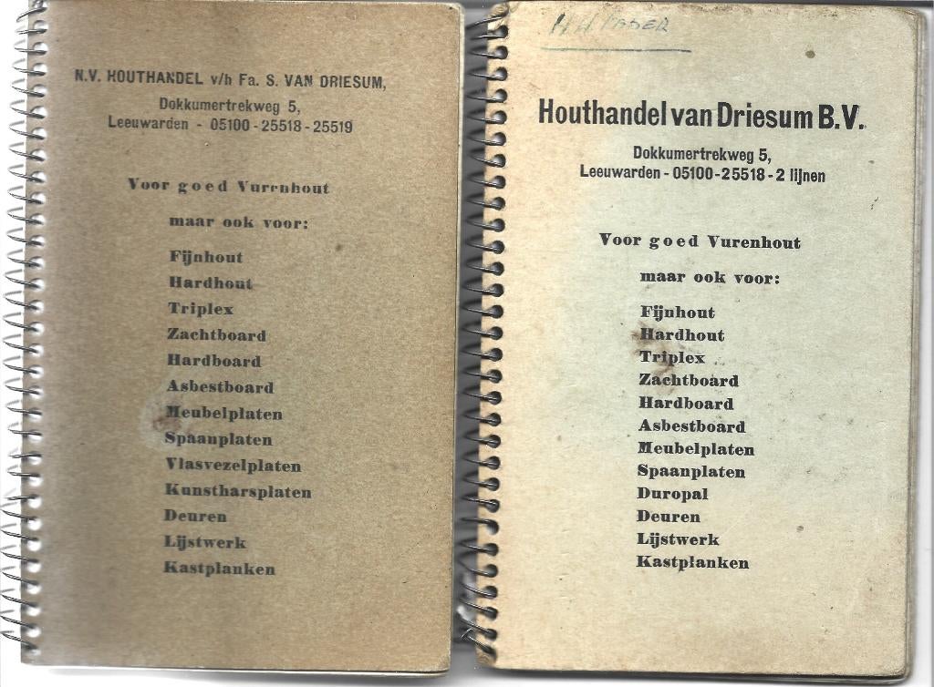 Leeuwarden Houthandel van Driesum Documenten, Verzenden, Gebruikt, Overige typen