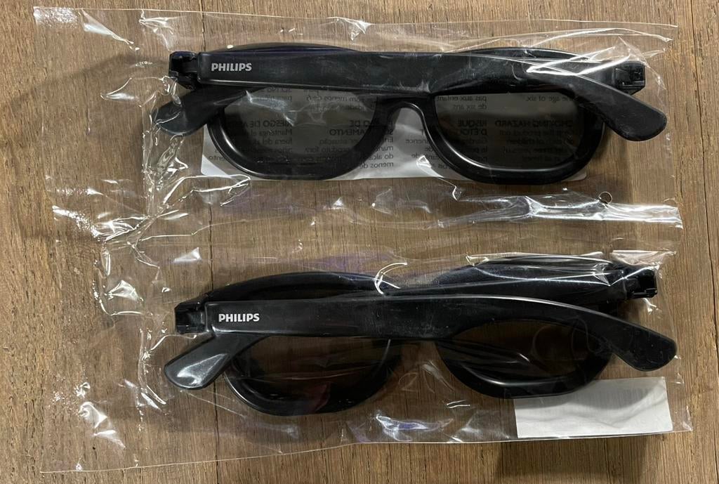 2 Philips 3D Brillen (Nieuw), Audio, Tv en Foto, Televisie-accessoires, Ophalen of Verzenden, Nieuw
