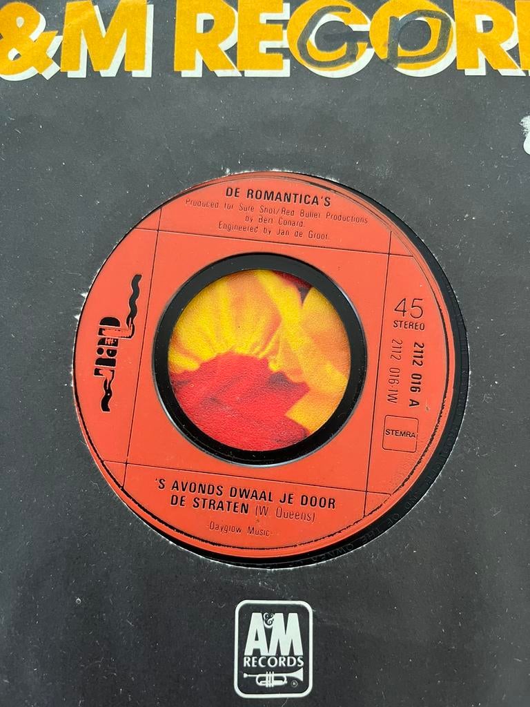 De Romantica’s - ‘s avonds dwaal je door de straten, Cd's en Dvd's, Vinyl | Nederlandstalig, Ophalen of Verzenden, Zo goed als nieuw