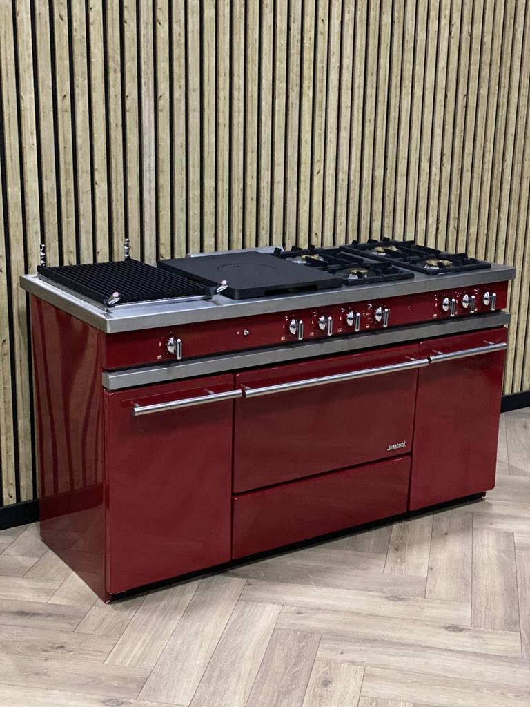 Luxe Lacanche Westahl Fornuis 150cm + Lava + Coup de Feu, Ophalen of Verzenden, Grill, Elektrisch