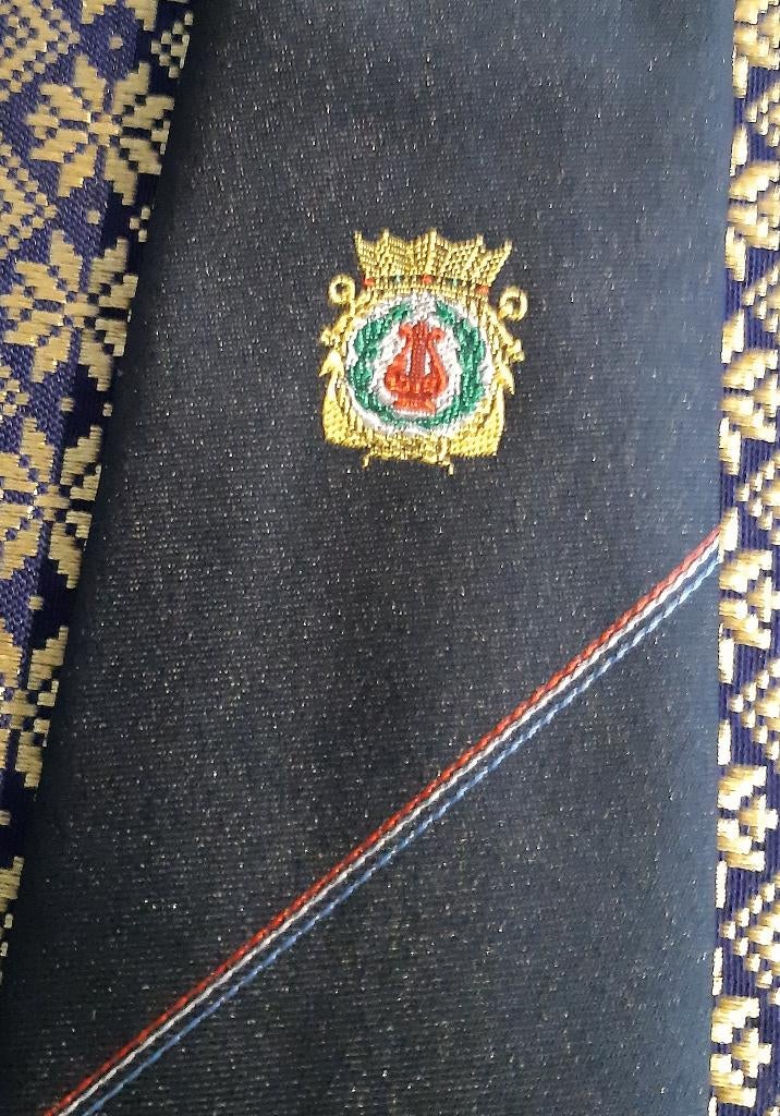 Koninklijke Marine stropdas Marinierskapel, Ophalen of Verzenden, Marine, Nederland, Kleding of Schoenen