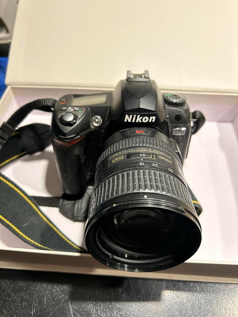 Nikon D70 Spiegelreflexcamera + 18-200mm Lens, Gebruikt, Spiegelreflex, Ophalen of Verzenden, Nikon