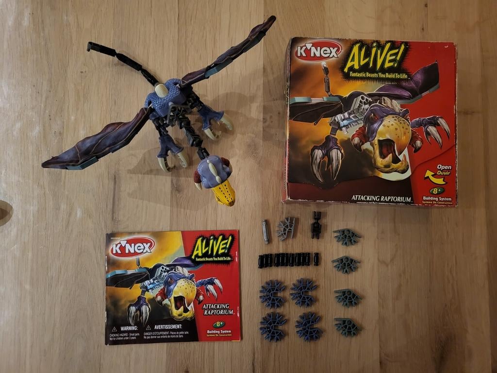 K'nex Alive! Attacking Raptorium, Ophalen of Verzenden, Zo goed als nieuw, K'nex
