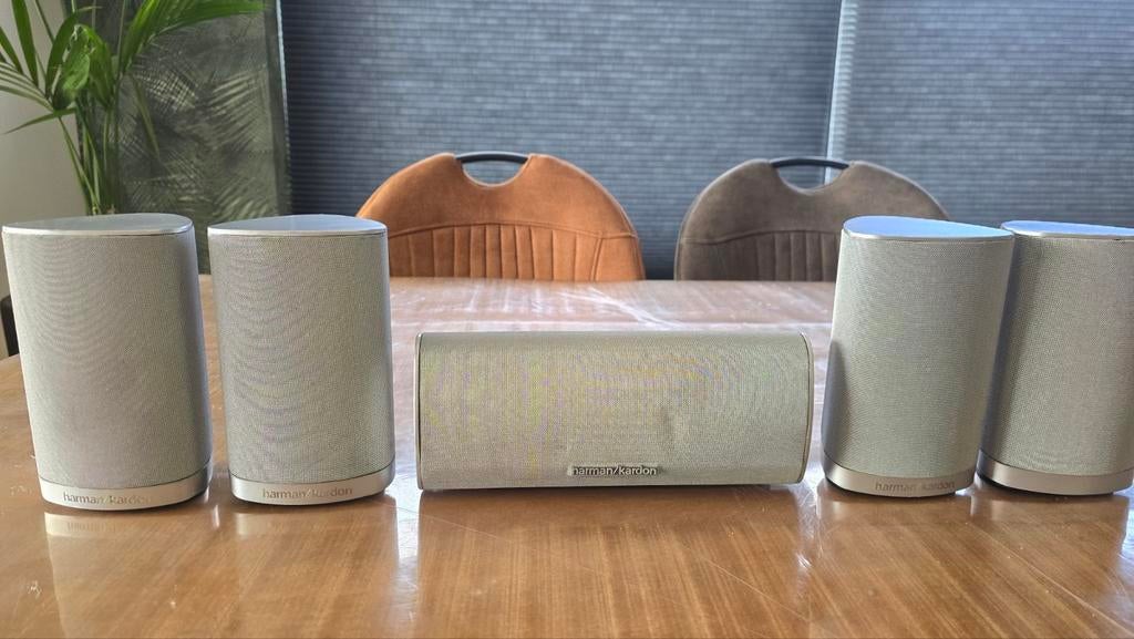 Harman Kardon HKTS5 Surround Speakers - Gebruikt, Ophalen of Verzenden, Gebruikt, Surroundset zonder subwoofer, Overige merken