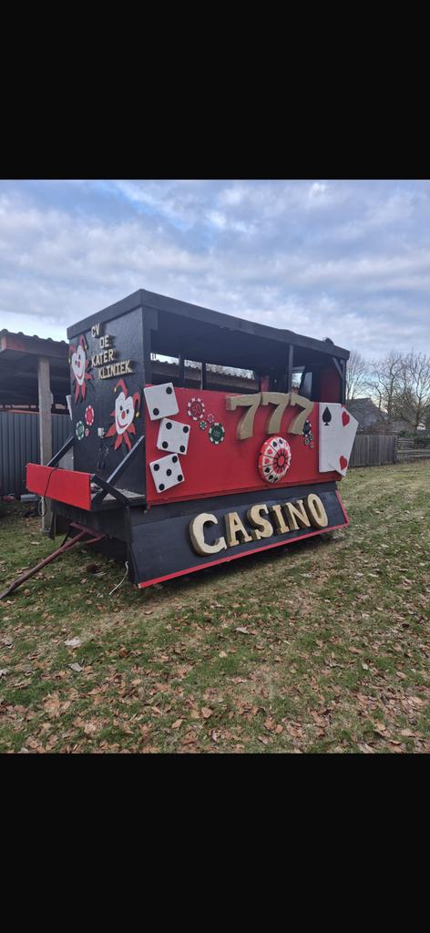 Carnavalswagen, casino, Ophalen of Verzenden, Feestartikel, Carnaval