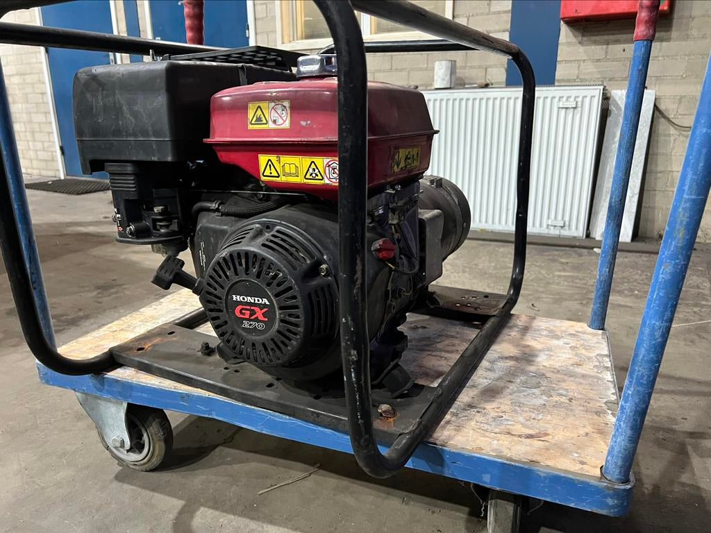 Aggregaat Honda gx 270, Ophalen, Gebruikt, Minder dan 5 kVA, Benzine