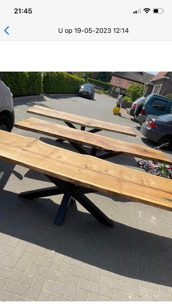 MOOI EIKEN BOOMSTAM PLANKEN OPMAAT!, Ophalen of Verzenden, Zo goed als nieuw