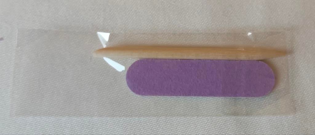 44 Mini Vijlen + Bokkenpootjes Nagelverzorging, Paars, Nieuw, Ophalen of Verzenden, Handen en Nagels