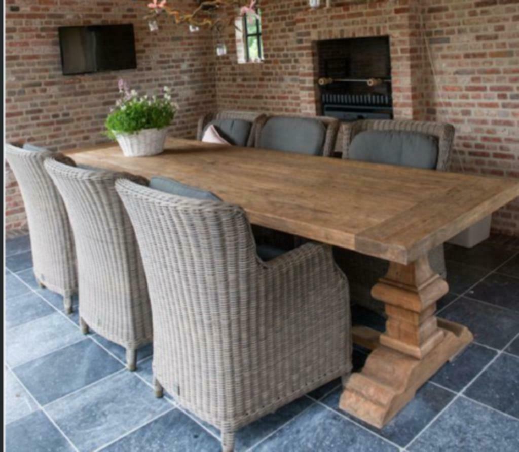 kloostertafel (s) landelijke tafel op maat en kleur gemaakt, Ophalen, Nieuw, Teakhout
