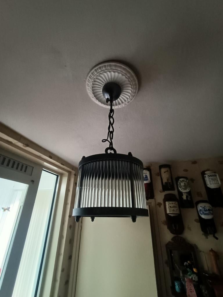 Mooie kroonluchter lampen, Huis en Inrichting, Lampen | Kroonluchters, Ophalen of Verzenden, Gebruikt, Glas, Klassiek