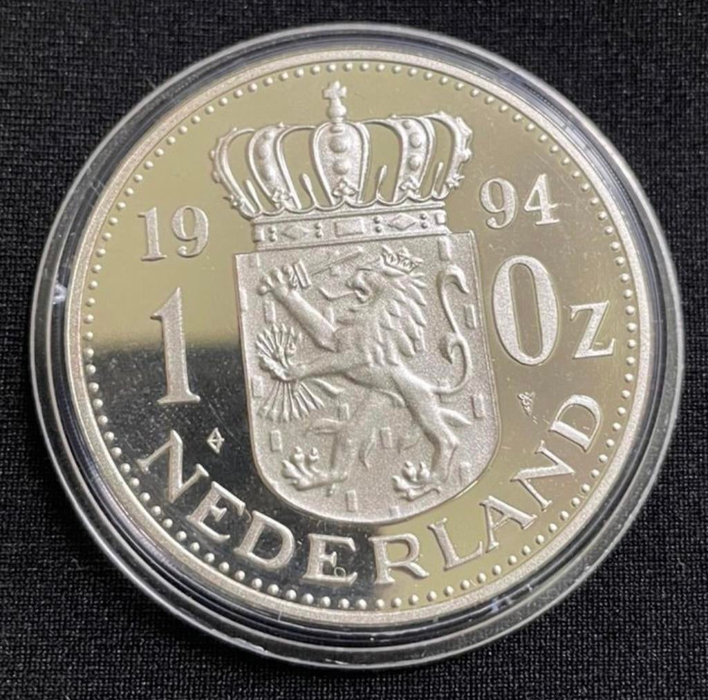 Gevraagd, Beatrix 1 Oz zilveren munten, Postzegels en Munten, Munten | Nederland, Ophalen of Verzenden, Koningin Beatrix