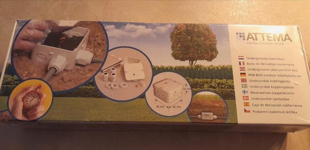 Nieuwe ondergrondse kabeldoos Attema, Ophalen of Verzenden, Nieuw, Kabel of Snoer