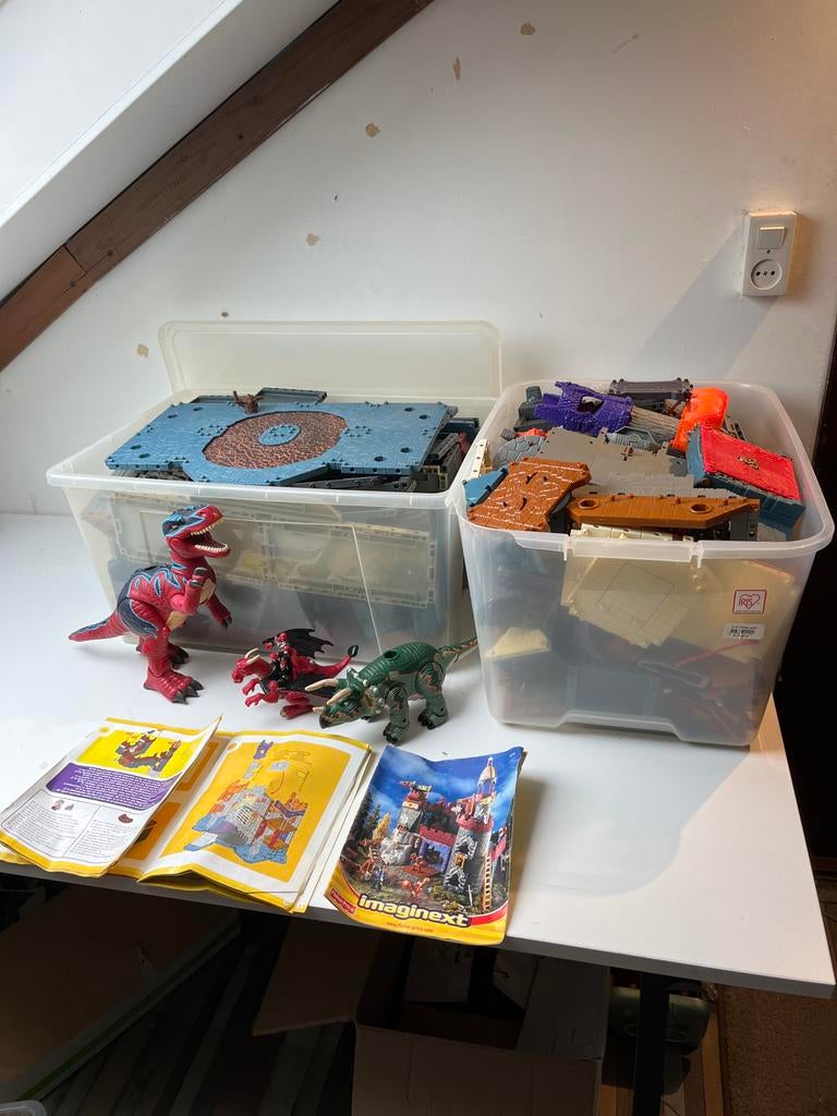 3x Imaginext Kastelen  - FisherPrice met geluid&licht, Ophalen, Zo goed als nieuw