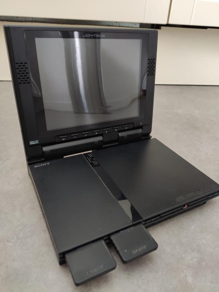 Scherm voor PlayStation 2 slim, Spelcomputers en Games, Spelcomputers | Sony PlayStation 2, Gebruikt, Slim, Zwart, Zonder controller