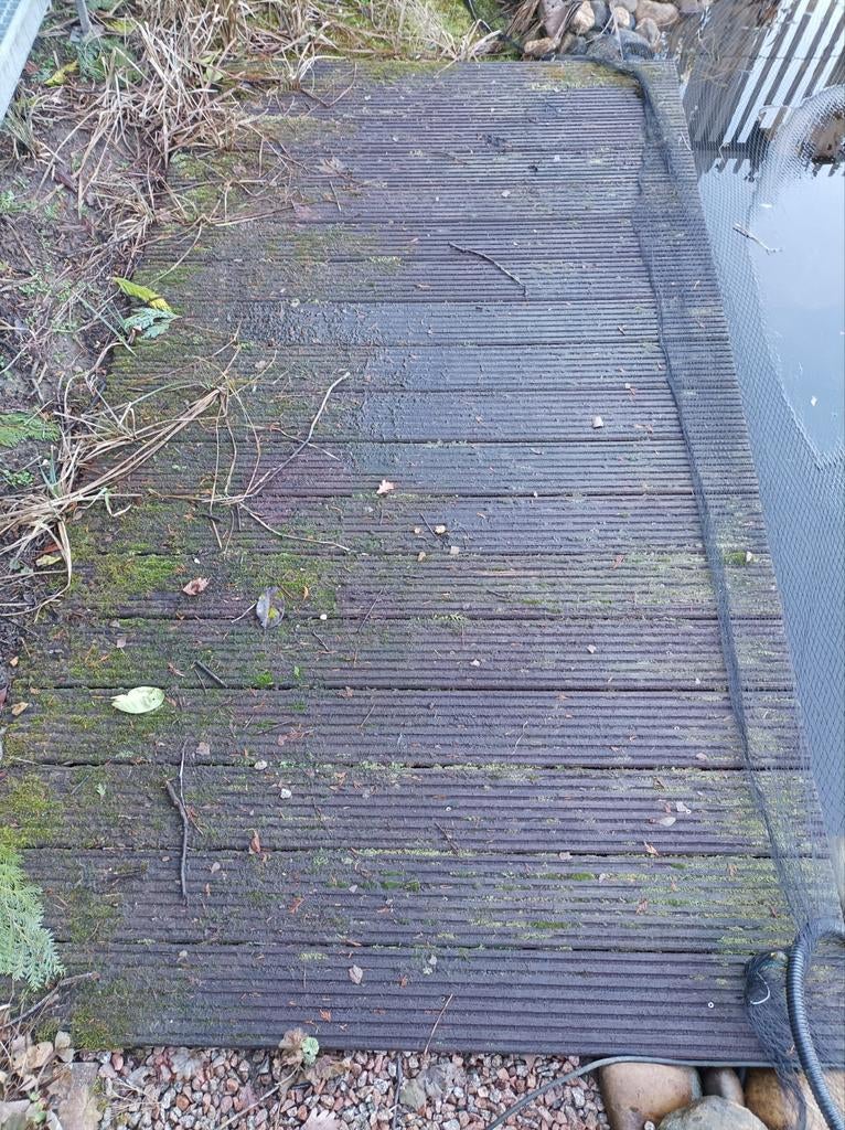 Vlonder planken terras steiger vijver hardhout planken, Tuin en Terras, Ophalen, Hout