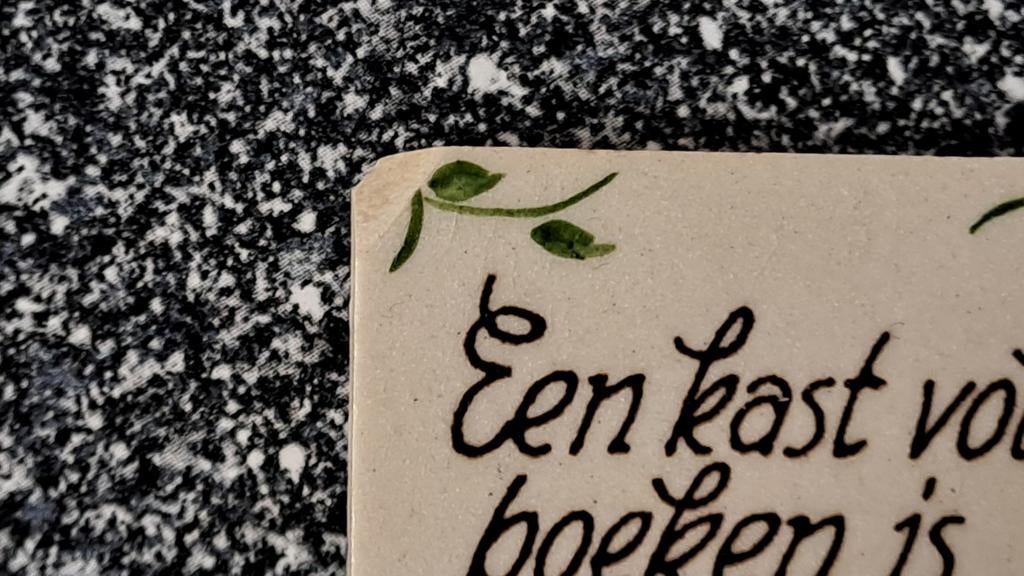 Vintage mini tegeltjes met spreuken, Antiek en Kunst, Antiek | Wandborden en Tegels, Ophalen of Verzenden