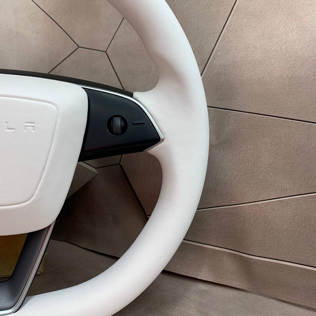 Stuurwiel Stuur Tesla model 3 Wit leer NIEUW BEKLEED, Auto-onderdelen, Besturing, Nieuw, Ophalen of Verzenden