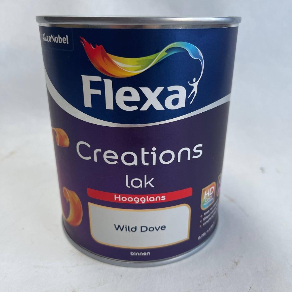 Flexa Creations Lak Verf Wild Dove Wit Hoogglans 750ml