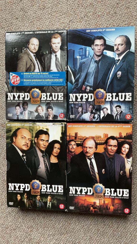 NYPD BLUE Seizoen 1 t/m 4 zie omschrijving., Vanaf 12 jaar, Ophalen of Verzenden, Zo goed als nieuw, Thriller