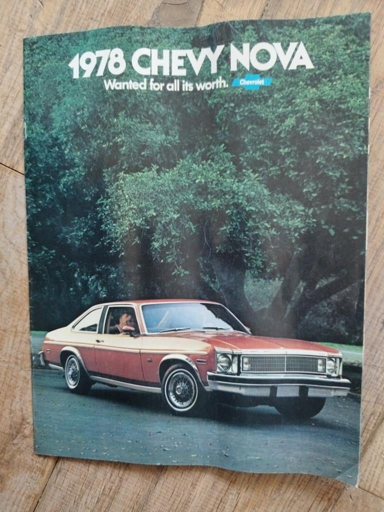 Chevrolet Nova Brochure - 1978, Chevrolet, Chevrolet, Ophalen of Verzenden, Zo goed als nieuw
