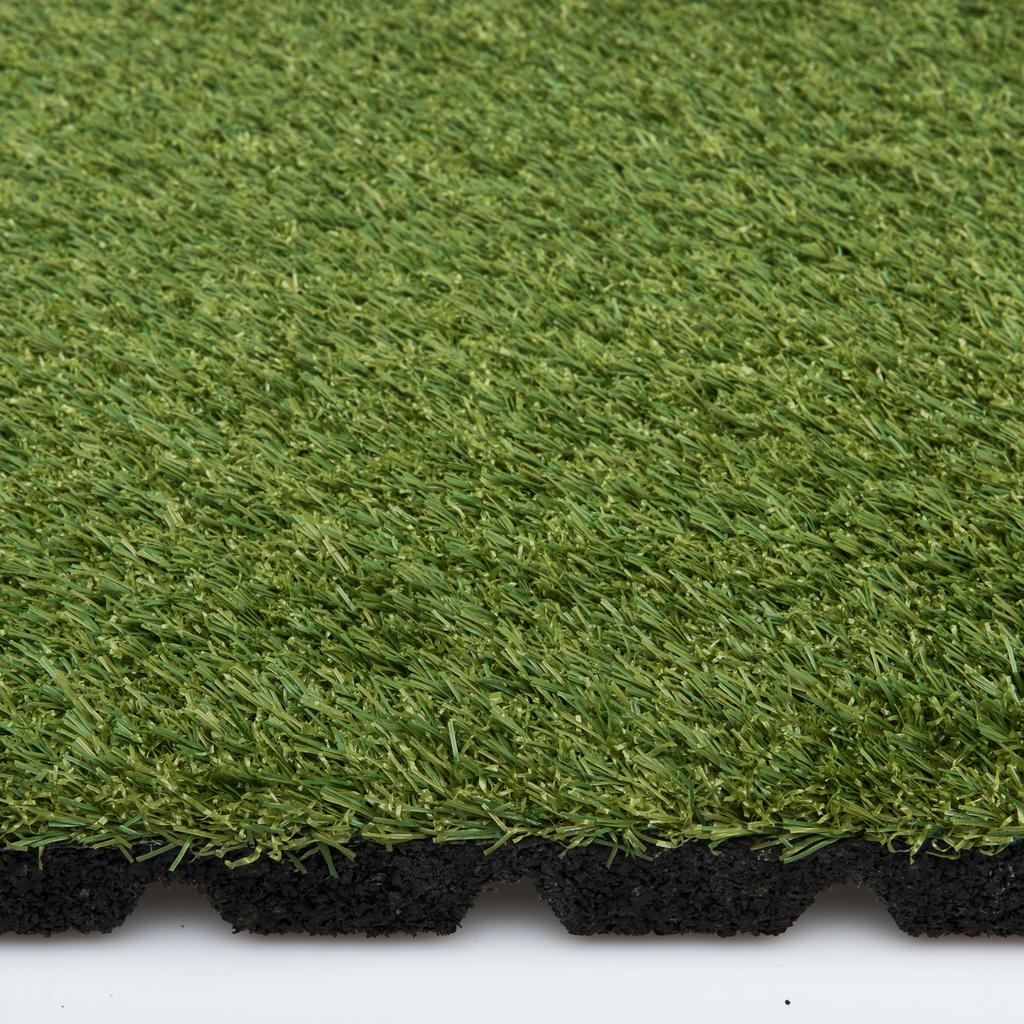 Rubber Kunstgras Tegels!  100 x 100 x 2.5cm, Tuin en Terras, Tegels en Klinkers, Stuntgras, Rubber, Nieuw, Ophalen of Verzenden
