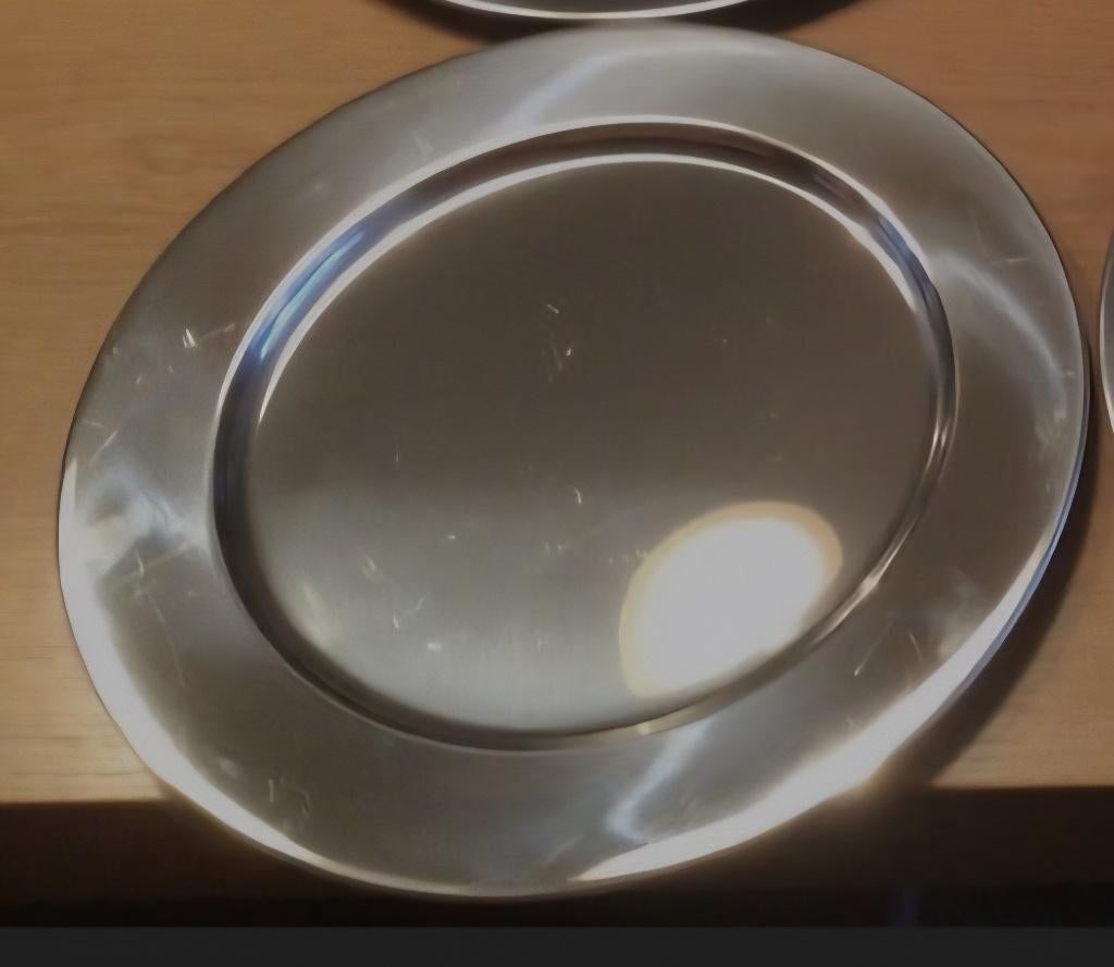 Georg Jensen onderbord(en), Overige materialen, Gebruikt, Verzenden, Bord(en)