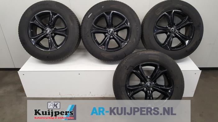 Velgen set + banden van een Landrover Discovery, Auto-onderdelen, Banden en Velgen, Gebruikt, -, -, 3 maanden garantie